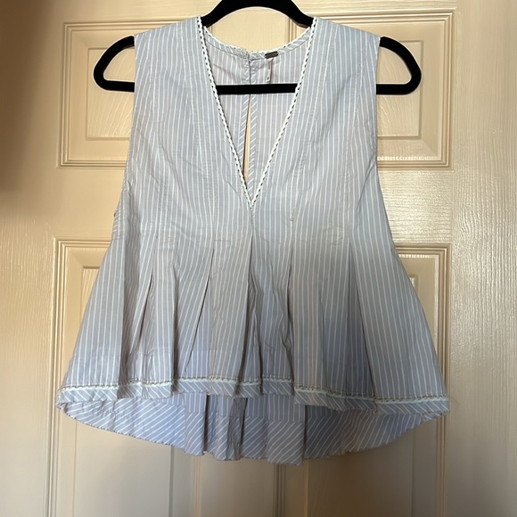 Free people peplum striped top - Picture 1 of 3